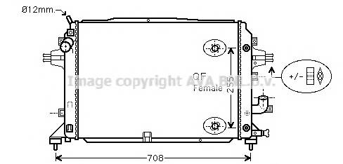AVA QUALITY COOLING OLA2460 Радіатор, охолодження двиг... AVA QUALITY COOLING OLA2460 Радіатор, охолодження двиг...