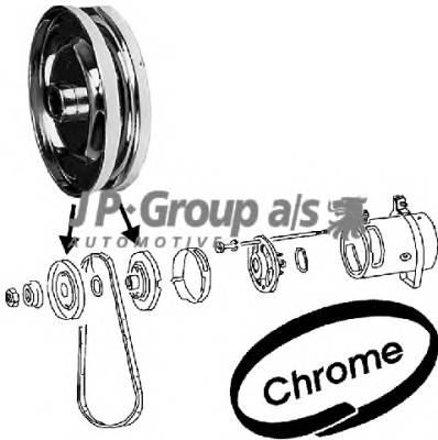 JP GROUP 8190500506 Ременный шкив, генератор JP GROUP 8190500506 Ременный шкив, генератор