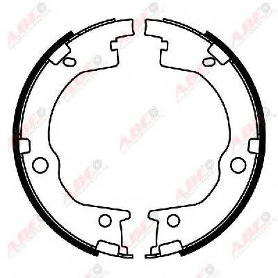 ABE C00328ABE Комплект гальмівних колодо... ABE C00328ABE Комплект гальмівних колодо...