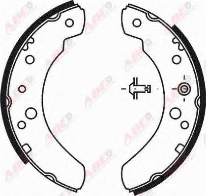 ABE C0G017ABE Комплект тормозных колодок