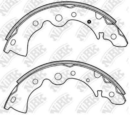 NiBK FN1167 Колодки гальмівні. барабан... NiBK FN1167 Колодки гальмівні. барабан...