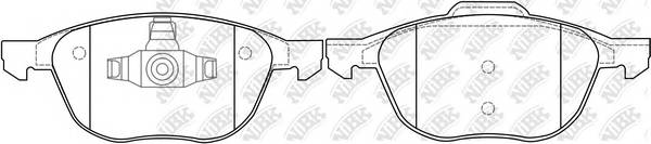 NiBK PN0365 Гальмівні колодки