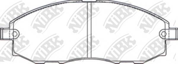 NiBK PN0434 Гальмівні колодки NiBK PN0434 Гальмівні колодки