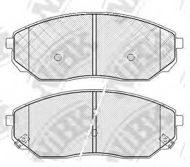 NiBK PN0441 Колодки тормозные