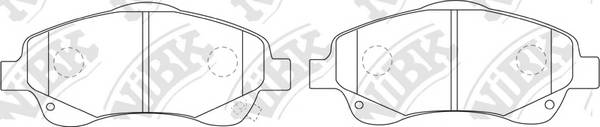 NiBK PN1233 Гальмівні колодки
