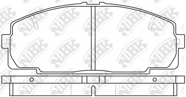 NiBK PN1237 Колодки гальмівні. дискові 