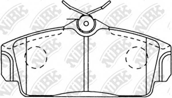 NiBK PN2230 Колодки гальмівні дискові N... NiBK PN2230 Колодки гальмівні дискові N...