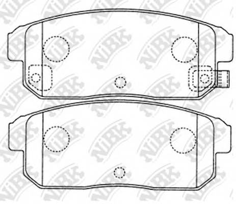 NiBK PN2467 Колодки тормозные