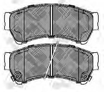 NiBK PN5806 Гальмівні колодки