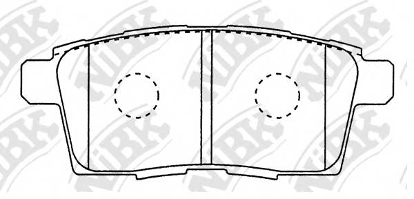 NiBK PN5814 Гальмівні колодки