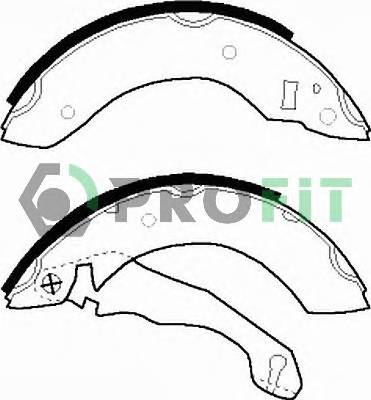 PROFIT 5001-0153 Колодки гальмівні барабанн...