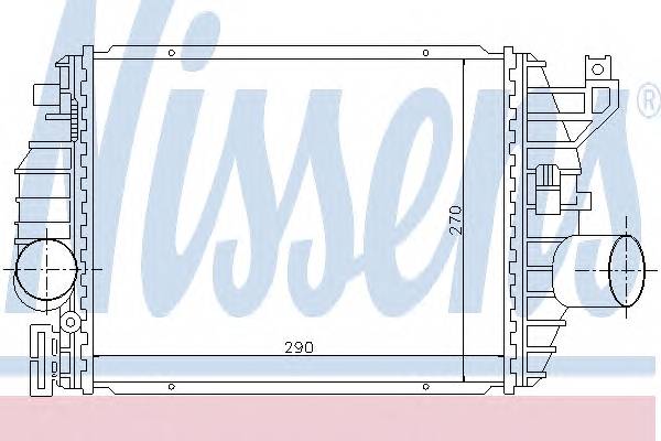 NISSENS 96894 Интеркулер