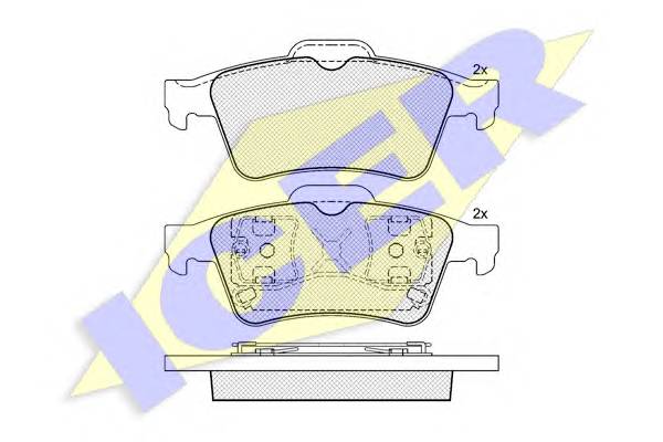 ICER 181433 Комплект тормозных колодок