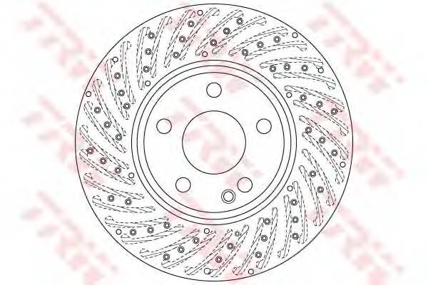 TRW DF6262S TARCZA HAMULC. MERCEDES W246 B-KLASA  11- PRZOD