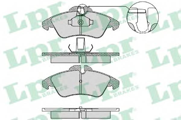 LPR 05P1469 Комплект тормозных колодок