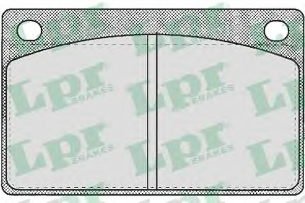 LPR 05P161 Комплект тормозных колодок