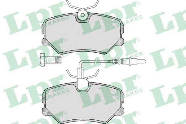 LPR 05P293 Комплект тормозных колодок