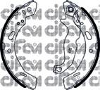 CIFAM 153-490 Комплект гальмівних колодо...