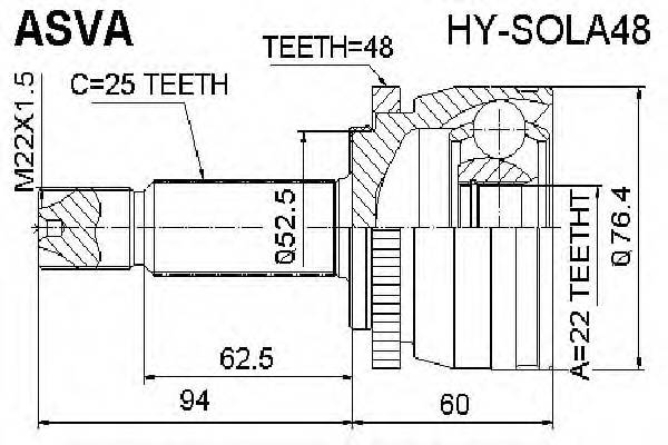 ASVA HYSOLA48 ØÐÓÑ ÍÀÐÓÆÍÛÉ 25X55.2X22 (SOLARIS 2010... ASVA HYSOLA48 ØÐÓÑ ÍÀÐÓÆÍÛÉ 25X55.2X22 (SOLARIS 2010...