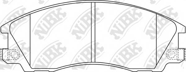 NiBK PN0853 Колодки гальмівні дискові N
