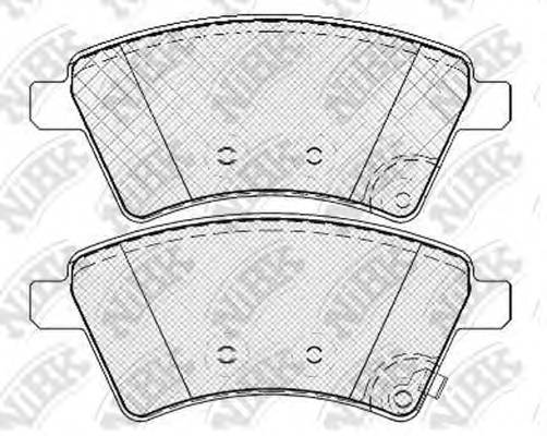 NiBK PN9803 Колодки гальмівні дискові P