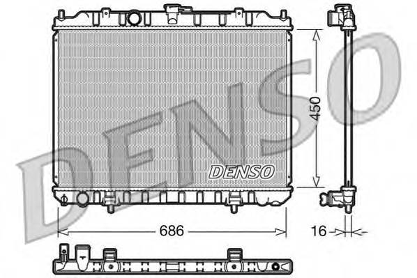 DENSO DRM46004 Радіатор, охолодження двиг... DENSO DRM46004 Радіатор, охолодження двиг...