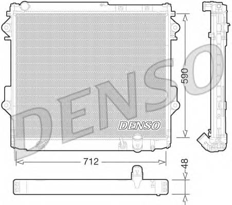 DENSO DRM50075 Радиатор, охлаждение двига... DENSO DRM50075 Радиатор, охлаждение двига...