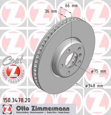 ZIMMERMANN 150.3478.20 Тормозной диск