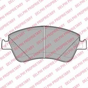DELPHI LP2102 Комплект тормозных колодок... DELPHI LP2102 Комплект тормозных колодок...