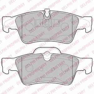 DELPHI LP2124 Комплект тормозных колодок