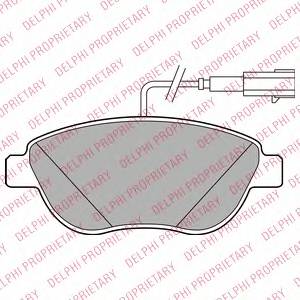 DELPHI LP2240 Комплект тормозных колодок... DELPHI LP2240 Комплект тормозных колодок...
