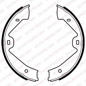 DELPHI LS2070 Комплект тормозных колодок...