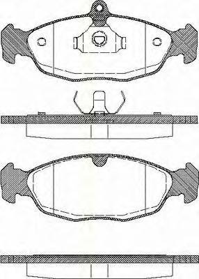 TRISCAN 8110 24957 Комплект тормозных колодок