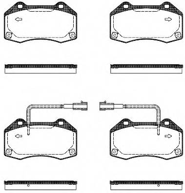 ROADHOUSE 21113.10 Комплект тормозных колодок...