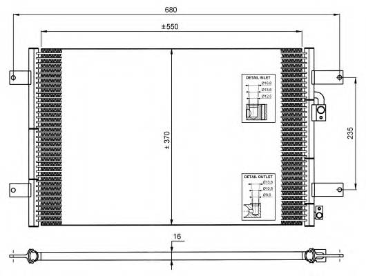 NRF 35249 Конденсатор, кондиционер NRF 35249 Конденсатор, кондиционер