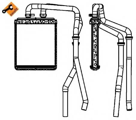 NRF 54218 Теплообмінник, опалення са...