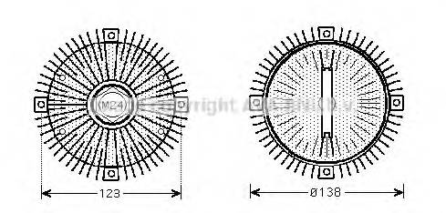 AVA QUALITY COOLING BWC322 Зчеплення, вентилятор раді... AVA QUALITY COOLING BWC322 Зчеплення, вентилятор раді...