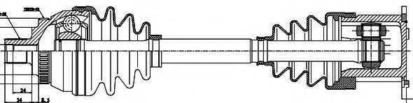 GSP 203022 Приводной вал