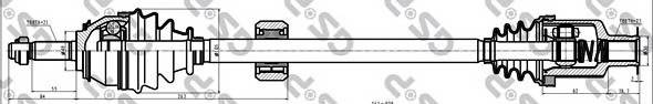 GSP 245085 Приводной вал
