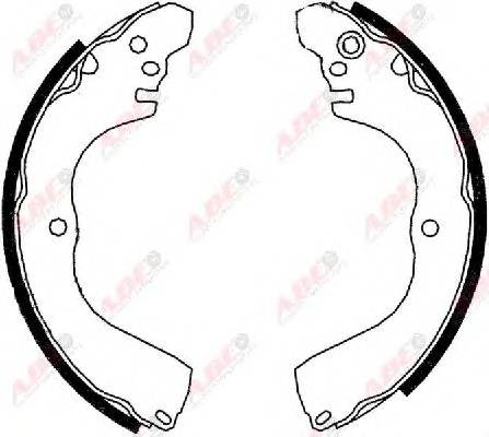 ABE C05064ABE Комплект тормозных колодок