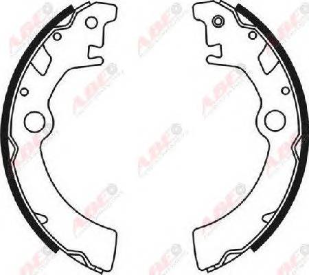 ABE C08003ABE Комплект тормозных колодок