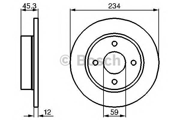 BOSCH 0 986 478 288 Тормозной диск BOSCH 0 986 478 288 Тормозной диск