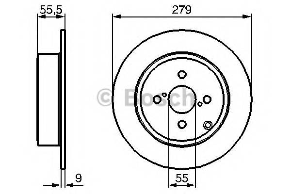 BOSCH 0 986 479 149 Тормозной диск BOSCH 0 986 479 149 Тормозной диск