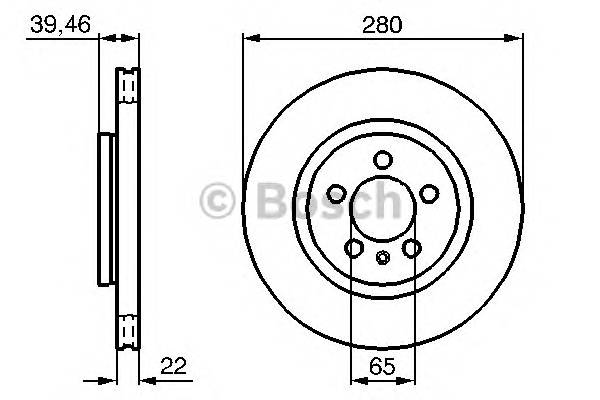 BOSCH 0 986 479 156 Тормозной диск BOSCH 0 986 479 156 Тормозной диск