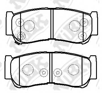 NiBK PN0447 Колодки гальмівні дискові N... NiBK PN0447 Колодки гальмівні дискові N...