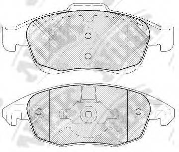 NiBK PN0471 Колодки гальмівні. дискові 