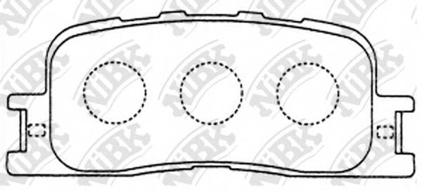 NiBK PN1458 Колодки гальмівні дискові P