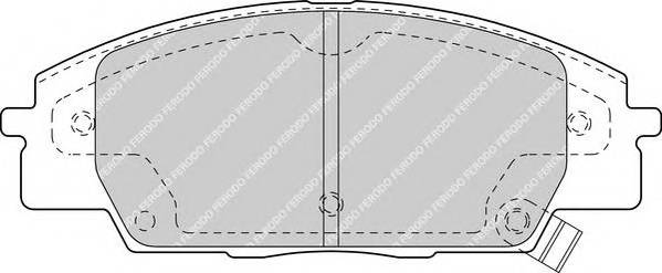 FERODO FDB1444 Комплект тормозных колодок