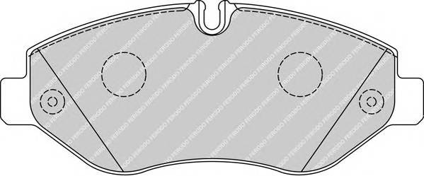 FERODO FVR4036 Комплект гальмівних колодо...