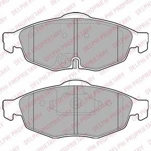 DELPHI LP1963 Комплект тормозных колодок